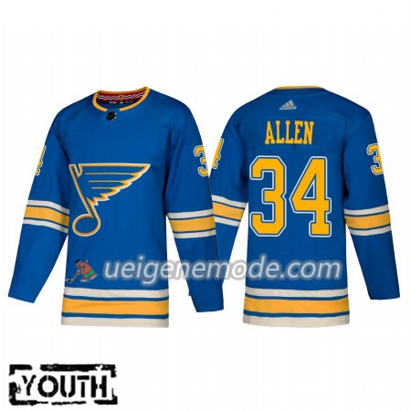 Kinder Eishockey St. Louis Blues Trikot Jake Allen 34 Adidas Alternate 2018-19 Authentic